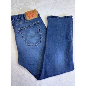 Levis 501 Original Fit Mens Blue Denim Straight Leg Button Fly Jeans 40x32